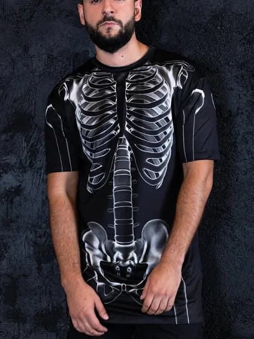 X-ray Negative Skeleton Oversized T-Shirt