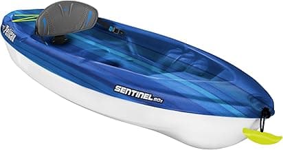 Sentinel 80X - Recreational Sit on top Kayak - Lightweight Patented Ram-X™ Material - Ergoform™ backrest - 8 ft