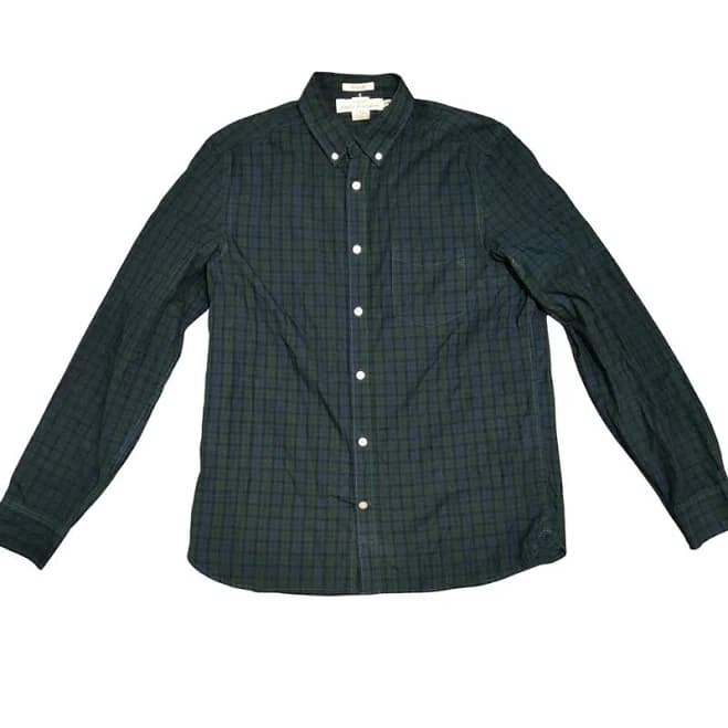 H&m Long Sleeve Plaid Button Down Shirt
