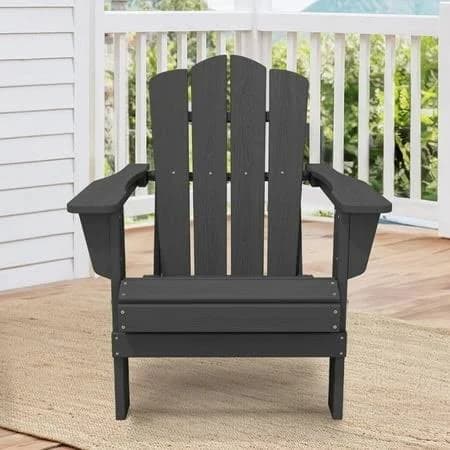 JUSTLET Outdoor Patio Folding Adirondack Chair