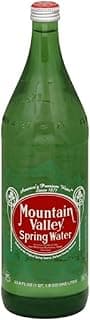 Mountain Valley Spring Water Glass Bottle 33.8 Ounces (Pack of 12)