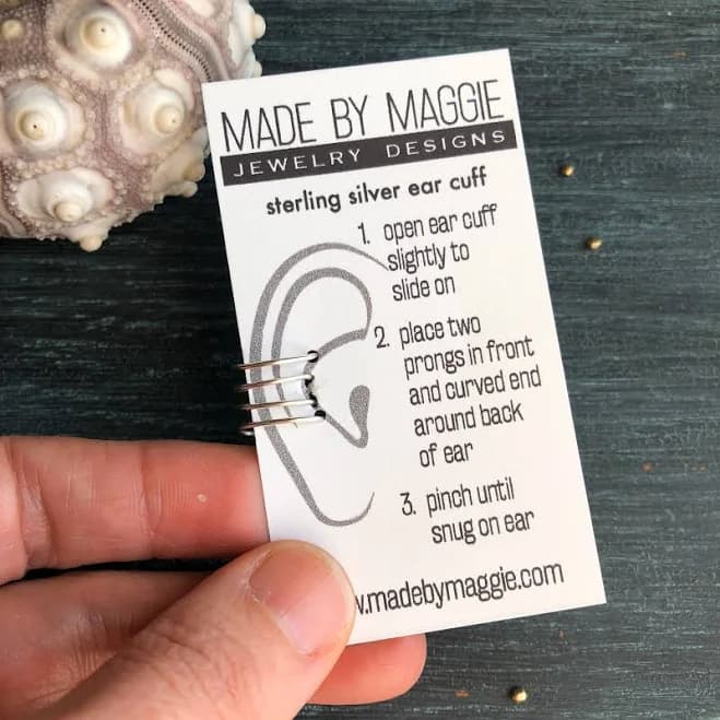 Sterling Silver 4 Ring Earring