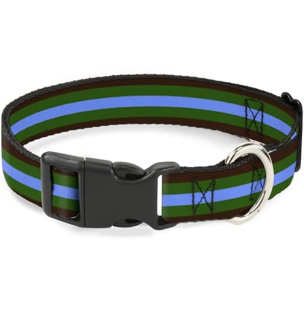 Plastic Clip Collar with Stripes