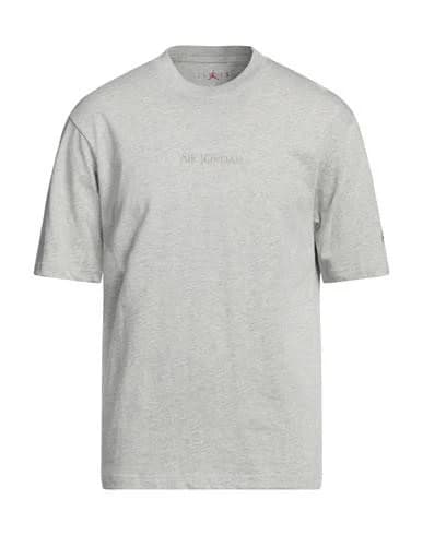 Jordan Man T-shirt Light grey Size M Cotton