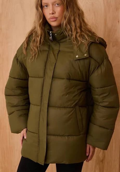 Oversized Hooded Puffer Jacket