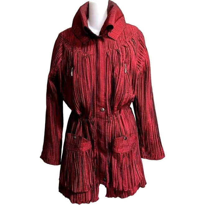 UBU Crinkled Pleated Lightweight Jacket