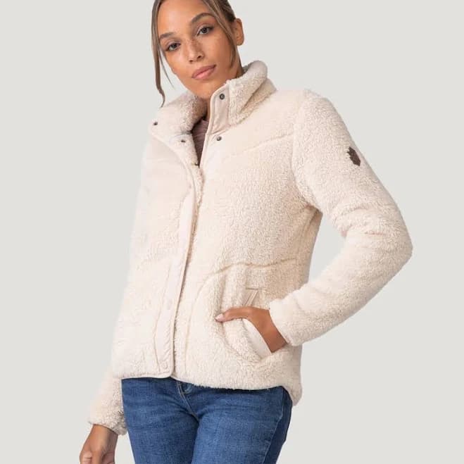 Free Country Women's Sherpa Butter Pile Button Front Jacket