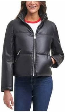 Levi's Women's Faux Leather Puffer Jacket