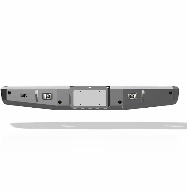 Gauntlet Rear Bumper for 2020+ Jeep Gladiator JT Universal Light Brackets / Yes (Sensor Adapters)