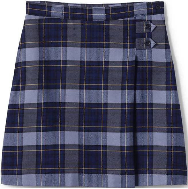 Lands' End Girls' Plaid A-Line Skirt