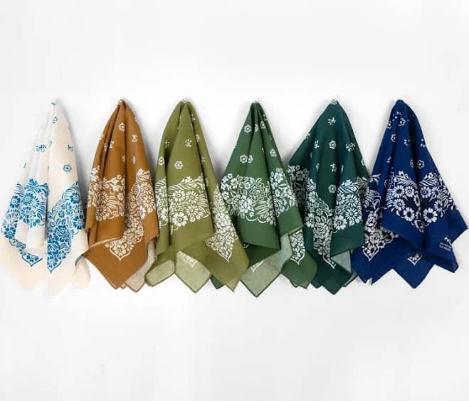 Paisley Cotton Bandana Set