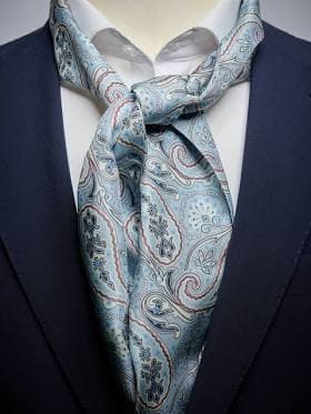 John Henric Men's Paisley Silk Scarf
