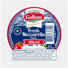 Galbani Fresh Mozzarella Sliced Cheese