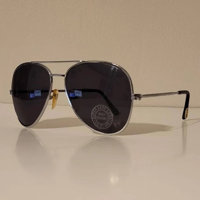 Vintage Double Bridge Aviators Sunglasses