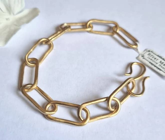 Women's Chunky Silver Link Bracelet