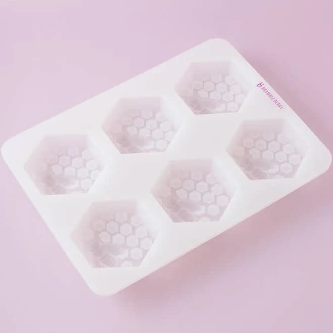 Bramble Berry 6 Cavity Honeycomb Silicone Soap Making Mold