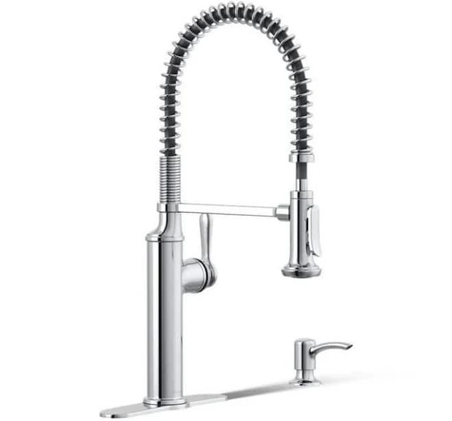 Kohler Sous Pro-Style Single Handle Pull Down Sprayer Kitchen Faucet