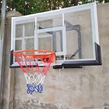 Amazon.com: XingLi Heavy Duty Basketball Hoop Garage Mounted Wall Adjustable-Height, Pro-Style Breakaway Rim, Durable Bracket and All Weather Net : Sports & Outdoors