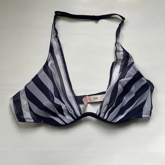 Victoria's Secret | Intimates & Sleepwear | Victorias Secret Very Sexy Halter Bra Navy And White Striped Bra | Poshmark