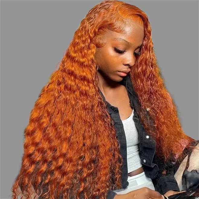 Ginger Deep Wave Lace Front Wig