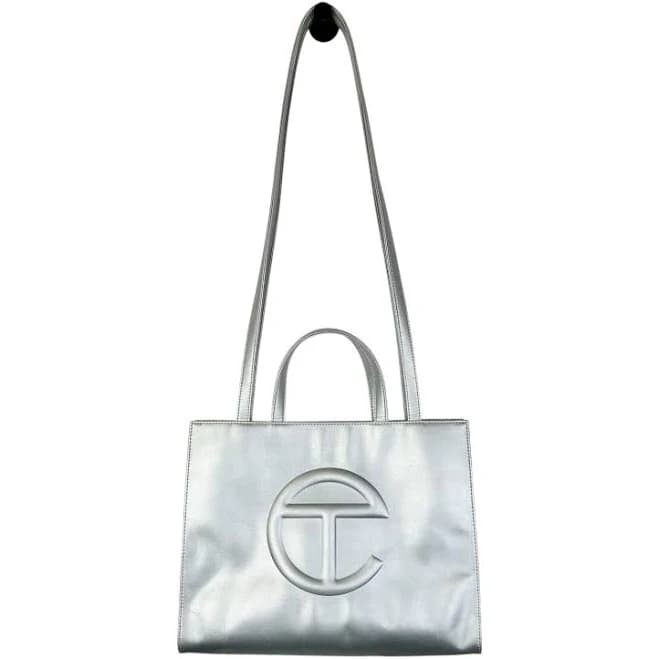 Telfar Shopping Bag Medium Silver