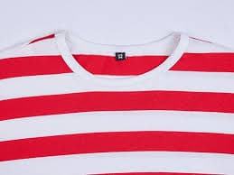 SHUIANGRAN Men's Striped T-Shirt Red and White Long Sleeve Casual Pullover Crew Neck Cotton Shirts TW804 Red US XS | Amazon.com