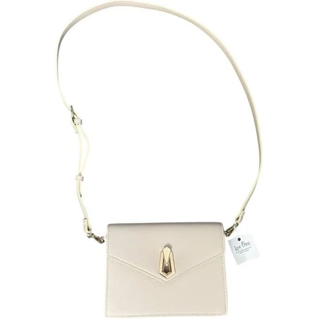 David Jones Elegant Cream Crossbody Bag