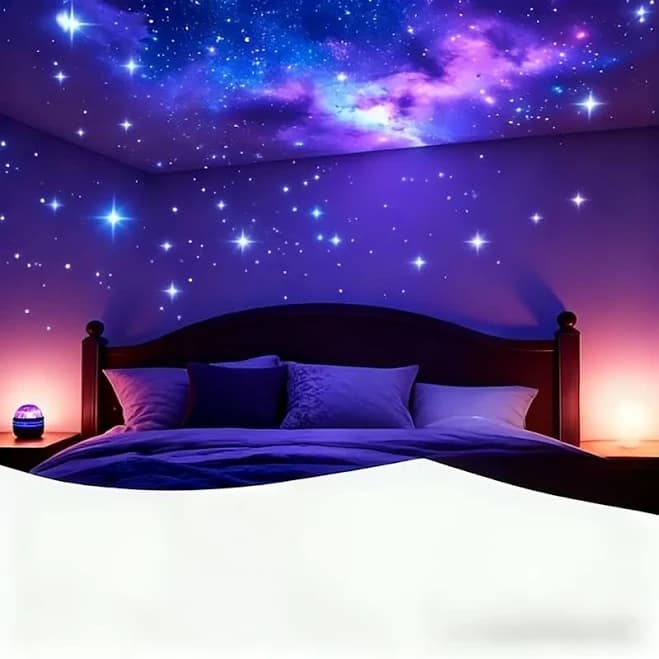 Aurora Borealis LED Atmosphere Projection Light - Remote Control, Usb Power Supply, Multi-Color Light Effect Transformation, RGB Night Light, Night