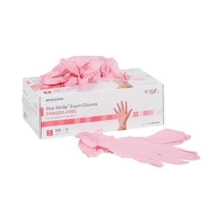 McKesson Pink Nitrile Exam Glove