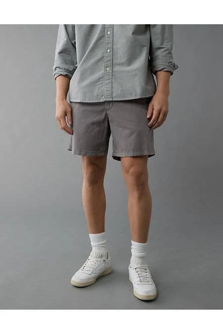 AE Men's 7" Flex Khaki Shorts