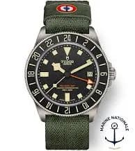 Tudor Pelagos FXD GMT - 42mm titanium case, Green fabric strap - M2542