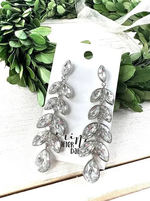Crystal Rhinestone Dangle Earrings
