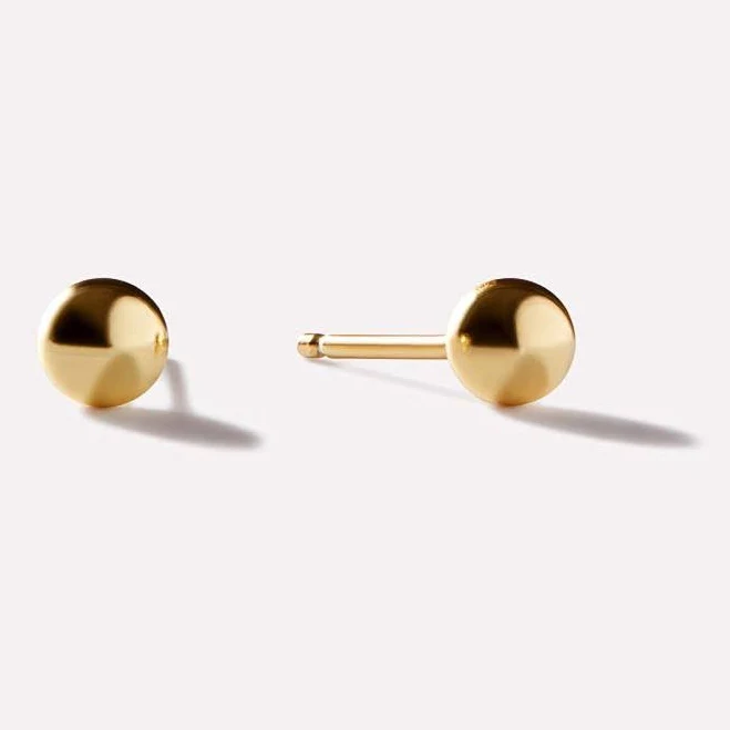 Ana Luisa Tierra Mini 14K Gold Plated Sphere Stud