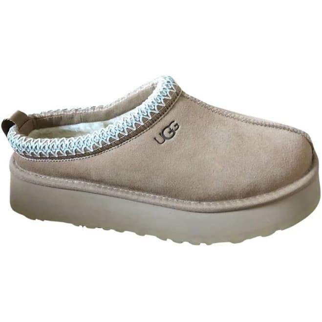 Ugg Tazz Sand Platform Womens Shoes 1122553 Slippers Suede