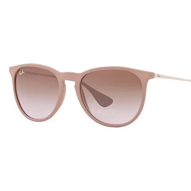 Women's Ray-Ban Erika RB4171 54mm Pilot Gradient Sunglasses, Matte Taupe