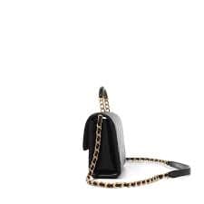 Chanel Black Quilted Caviar Top Handle Flap Bag Brushed Gold Hardware Available For Immediate Sale At Sotheby's
