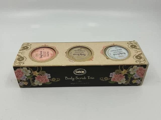 Sabon Body Scrub Set Of 3 Jasmine, Patchouli Lavender Vanilla & Green