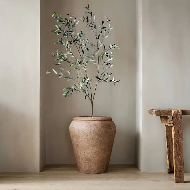 West Elm Faux Potted Black Olive Tree