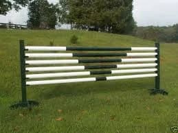 Horse Jumps 6/10ft V-Design CUT Wooden Rails - Choice of Color Horse Tack