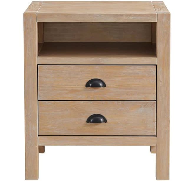 Alaterre Furniture Arden 2-Drawer Nightstand