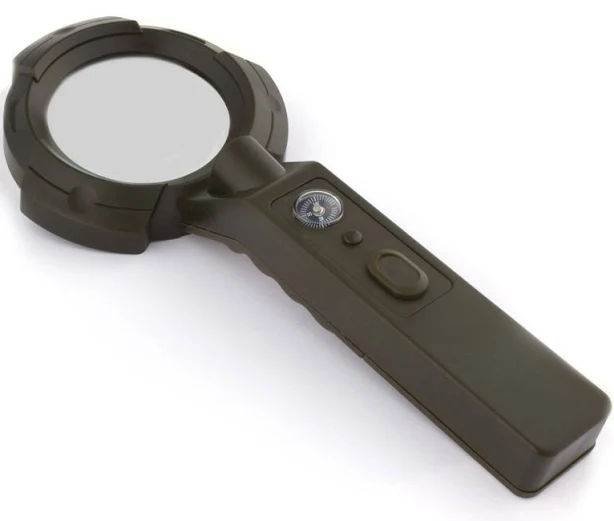 Children's LED Magnifier Compass Flashlight UV Light