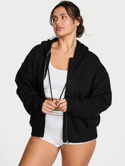 Victoria's Secret Women's Classic Fleece Full-Zip Hoodie