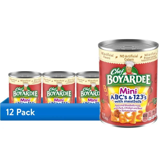 Chef Boyardee ABC's & 123's Mini with Meatballs