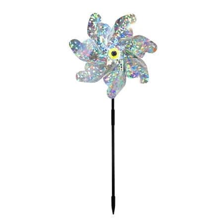 Rainbow Pinwheel Colorful Wind Spinners Lawn Windmill Scare Birds Animal Away Spinners