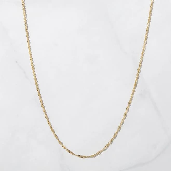 Dainty Minimalist Gold Chain Necklace