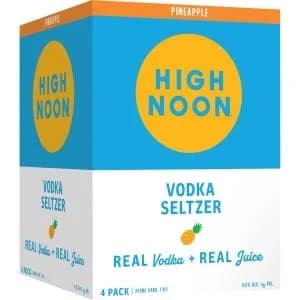 High Noon Pineapple Soda 4pk Can