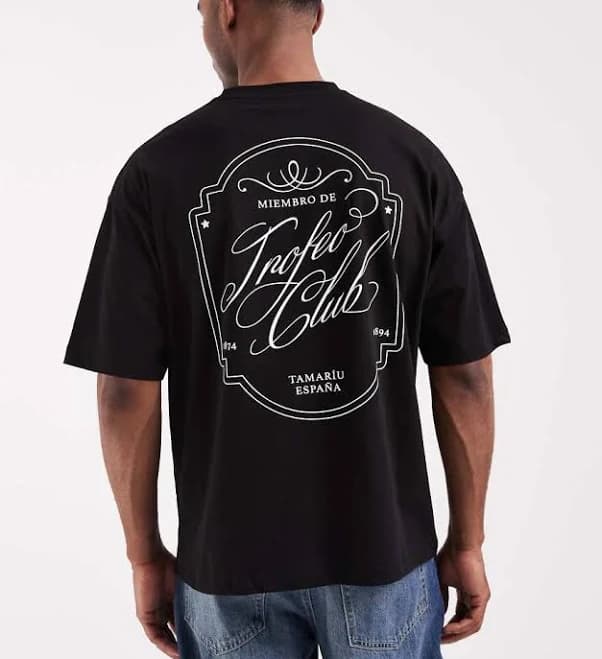 ASOS Oversized T-Shirt with Text Graphic