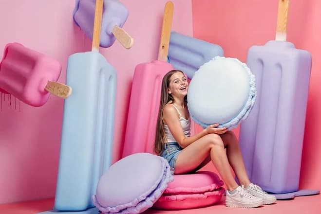Big Macaron Prop: Handmade Candyland Party Decor