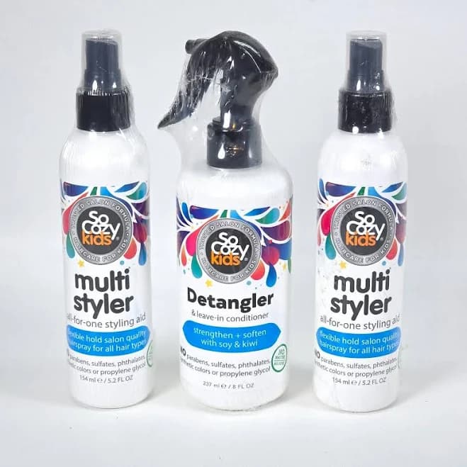 So Cozy Kids Haircare Set Detangler Multi Styler Sealed Soy Kiwi Sulfate Free | Color: White | Size: Osbb | Che85mor's Closet