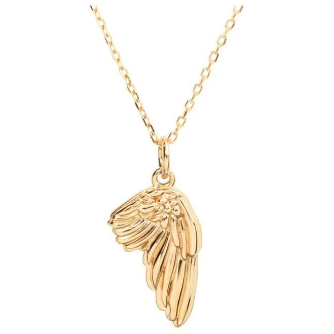 Little Sky Stone Angel Wing Pendant Necklace